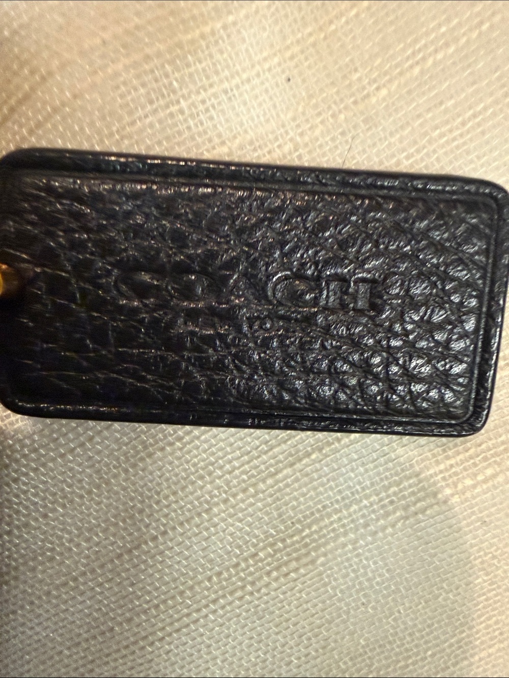 Coach Black Leather Crossbody with Gold Hardware - Picture 4 of 9